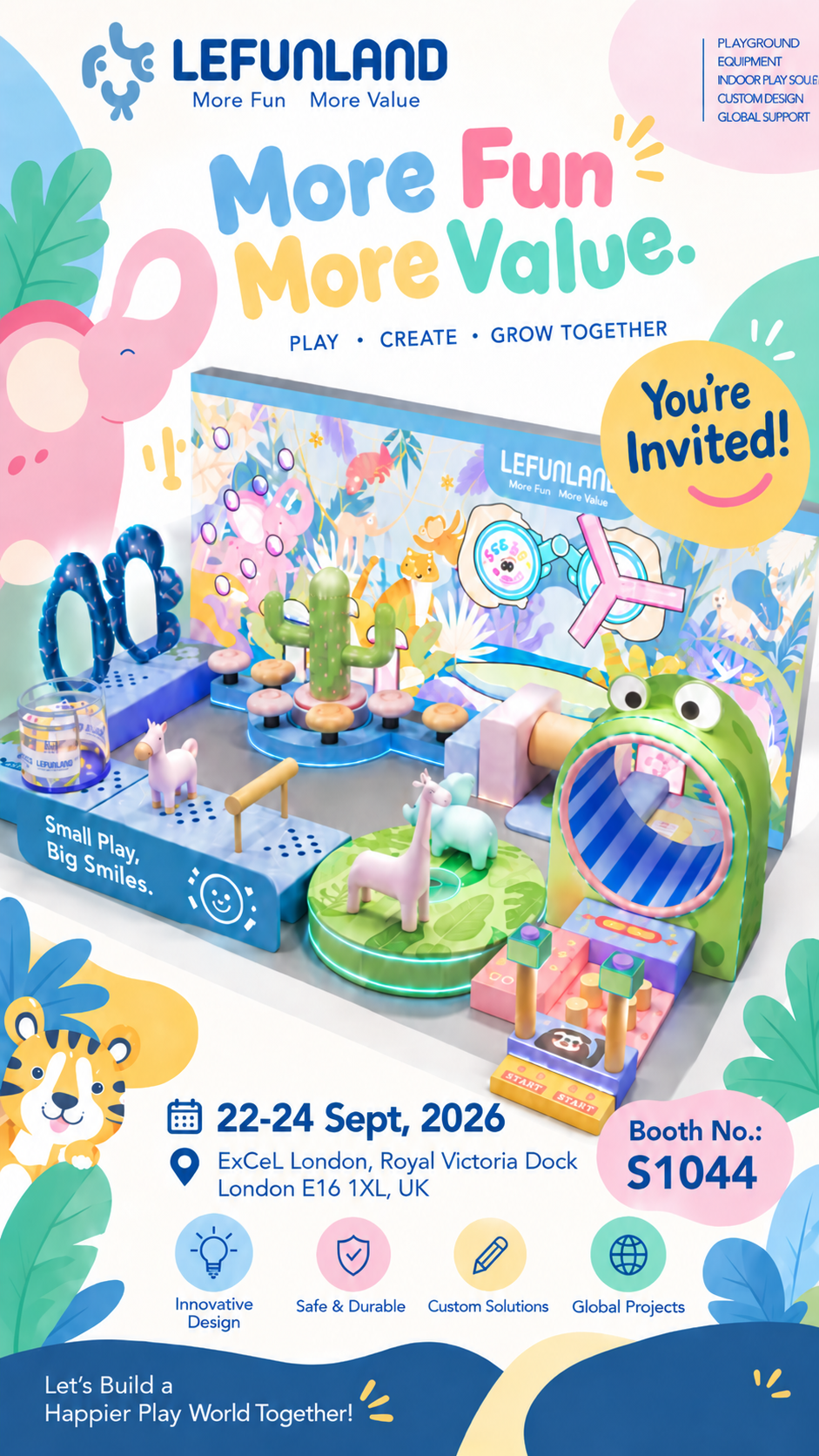 Lefunland IAAPA Expo Europe 2026 Booth S1044 invitation