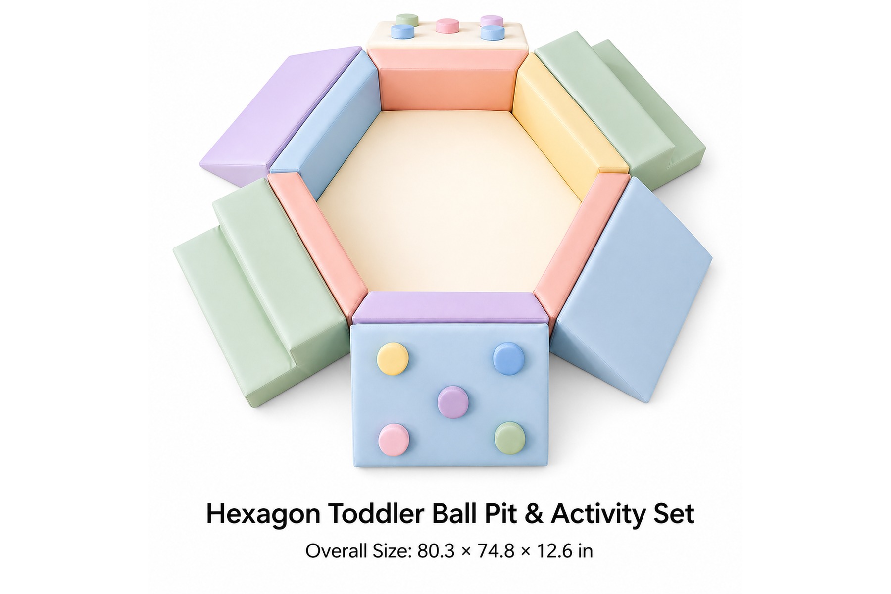 Hexagon Toddler Ball Pit & Activity Set