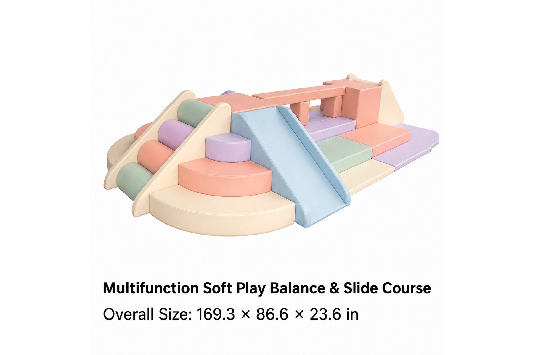 Multifunction Soft Play Balance & Slide Course
