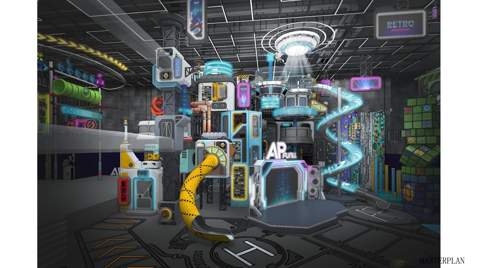 Indoor Trampoline Park Design - Hangzhou AP 01